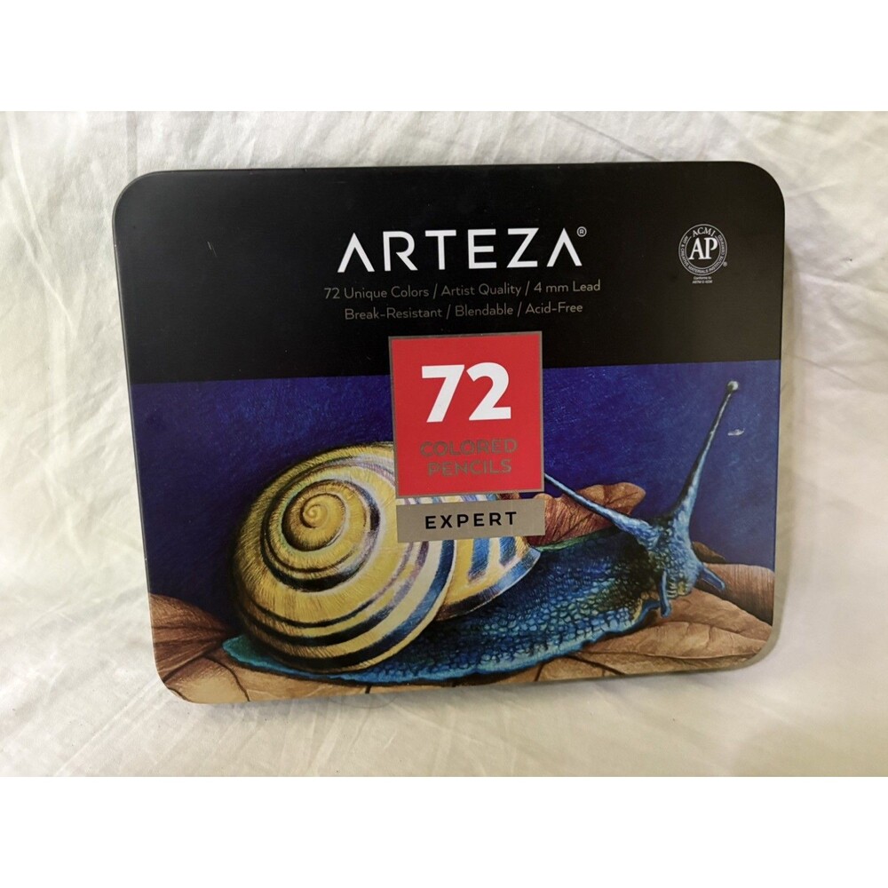Arteza Professional Colored Pencils - Set of 72 Expert Artist Quality 4mm NEW
